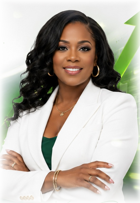 Professional spokesperson from the supplied Virtual Money brand mockup